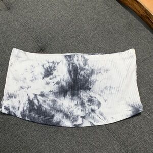 Tie-Dye Women's Skirt - Black and White